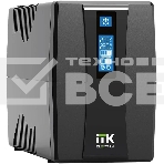 Источник бесперебойного питания ITK Electra EET-1000VA-1-002-S 600Вт 1000ВА черный, фото2