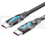 Кабель Vention USB 2.0 CM/CM 5А PD100W - 2м. черный, шт., фото3