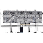 Клавиатура для ноутбука Asus VivoBook PRO 16 M7600QA серебристая, фото 1