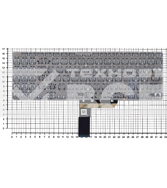 Клавиатура для ноутбука Asus VivoBook PRO 16 M7600QA серебристая