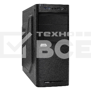 Компьютерный корпус Miditower ExeGate XP-330U-UNS350 (ATX, БП UNS350 с вент. 12см, 2*USB/2*USB 3.0, аудио, черный)