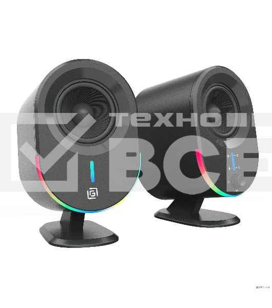 Акустическая система Оклик OK-303A 2.0 черный 20Вт BT