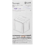 Шкаф телекоммуникационный настенный разборный 9U (600 × 520), съемные стенки, дверь стекло, фото14