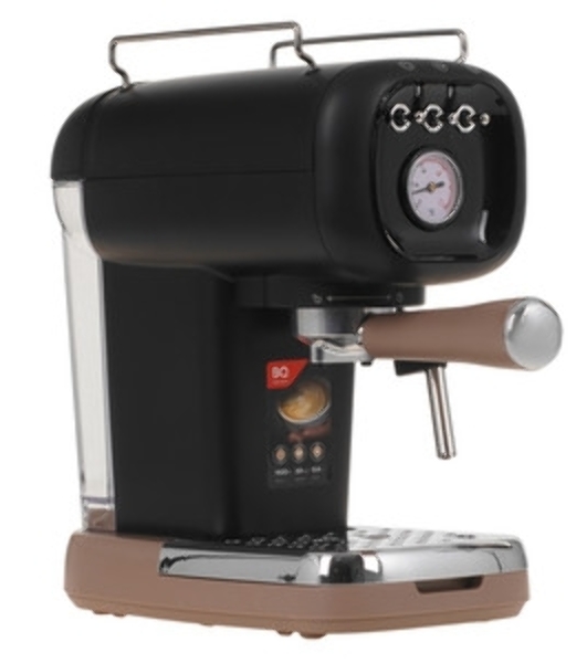 Кофеварка эспрессо BQ CM2004 черный, исп. кофе - молотый, 0.6 л, 1100 Вт, 20 бар