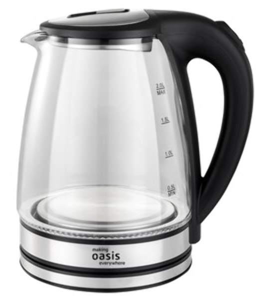 Чайник электрический Oasis K-8GS черный 2 л 2000 Вт