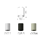 Корпус светильника C6313 SBK черный песок D60*H80mm MR16 GU5.3, фото13