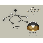 Светильник Ambrella light XB9060101/8 SBK/PYG/CL черный песок/золото желтое полированное/прозрачный GX53 (C9060, N8145), фото3