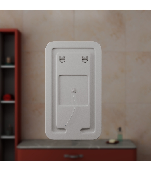 Зеркало Bau Stil 40х70, сенсорная LED подсветка, пластиковый защитный корпус