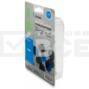 Картридж струйный Cactus CS-C4836 голубой (29 ml) для №11 HP 2000/2500/1000/1100/1200