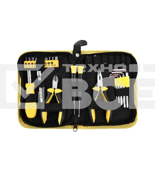 Наборы инструмента FIT 65137 29 шт. (отвертки, биты, ключи HEX, пассатижи)