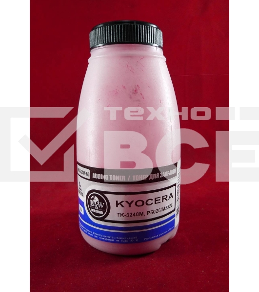 Тонер для Kyocera TK-5240M, P5026/M5526 Magenta (фл. 50г) 3K B&W Premium фас. Россия