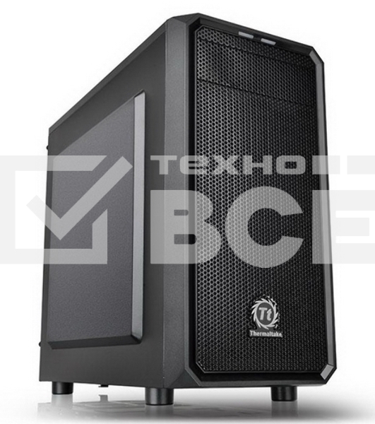 Корпус Thermaltake  Versa H15 черный без БП mATX 4x120mm 1xUSB2.0 1xUSB3.0 audio bott PSU