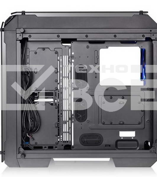 Корпус View 71 TG (840574) CA-1I7-00F1WN-00 /Black/Win/SPCC/Tempered Glass*4/Color Box/Riing 140mm Blue Fan*2