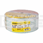 Кабель коаксиальный PROconnect SAT 703 B, Cu/Al/Cu, 64%, 75 Ом, бухта 100 м, белый, фото3