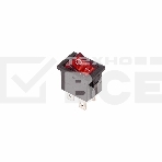 Выключатель клавишный 250V 6А (4с) ON-OFF красный с подсветкой Mini (RWB-207, SC-768) Rexant (в упак. 1шт.), фото4