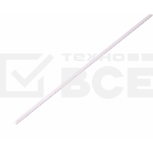 Термоусаживаемая трубка Rexant 1,0/0,5 мм, белая, упаковка 50 шт. по 1 м