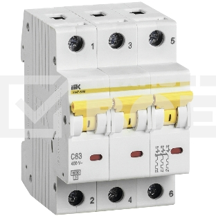 Выключатель автоматический IEK KARAT ВА47-60M 4Р 25А 6кА С