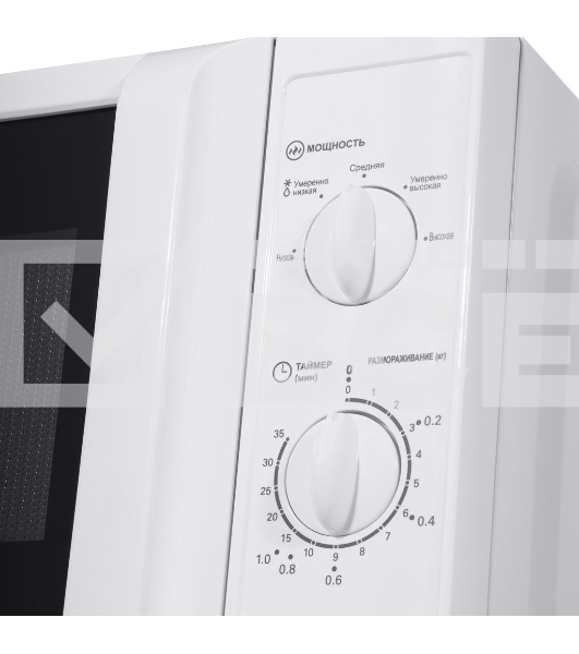Микроволновая печь Maunfeld MFSMO.20.7WH белый, 20 л, 700 Вт, переключатели - поворотный механизм