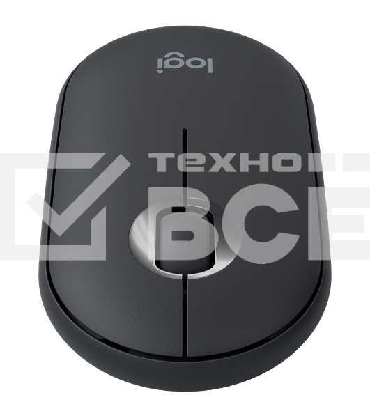 Мышь беспроводная Logitech Pebble M350 графитовый, 1000 dpi, радиоканал, Bluetooth, USB, кнопки - 3