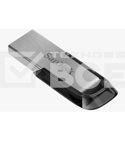 Флеш диск Sandisk 128Gb Cruzer Ultra Flair SDCZ73-128G-G46 USB3.0 серебристый/черный