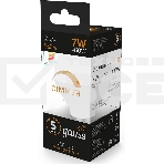 Лампа светодиодная Led Globe-dim E14 7Вт 3000К диммируемая Gauss 105101107-D, фото 1