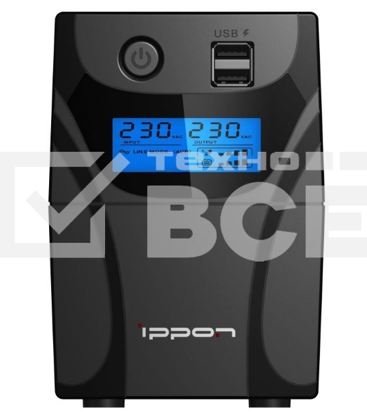 Источник бесперебойного питания Ippon Back Power Pro II Euro 650 360Вт 650ВА черный