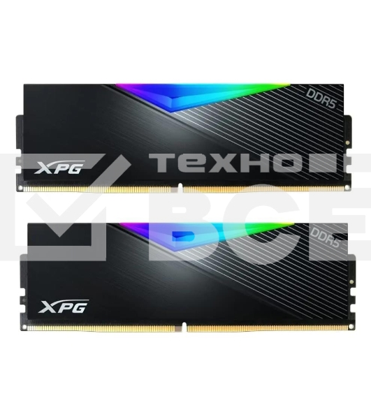 Оперативная память XPG Lancer, DDR5, 32GB (2x16GB), 7200MHz, CL34, DIMM, с радиаторами, RGB, черный