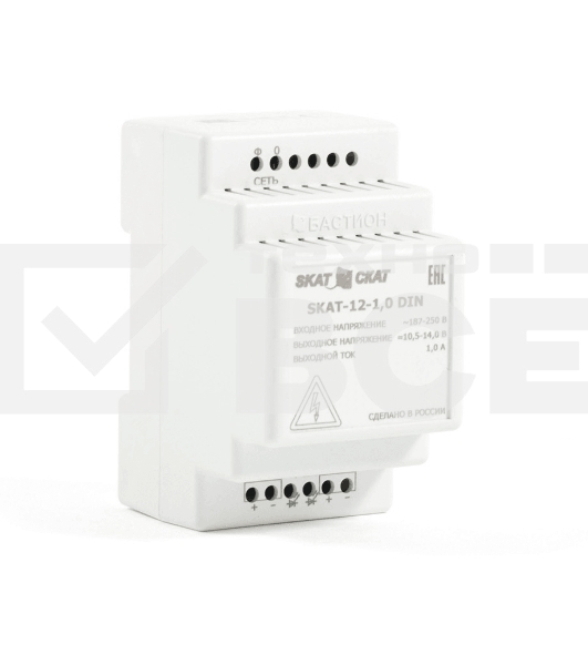 Источник вторичного электропитания резервированный SKAT-12-1.0-DIN Бастион 583