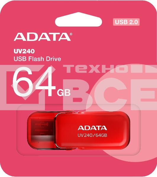 Флеш диск 64GB USB2.0 AUV240-64G-RRD