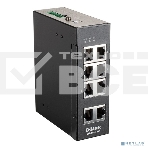 Коммутатор D-Link DIS-100E-8W/A1A, L2 Unmanaged Industrial Switch with 8 10/100Base-TX ports.1K Mac address, 802.3x Flow Control, Stand-alone, Auto MDI/MDI-X for each port, D-link Green technology, Metal case,, фото2