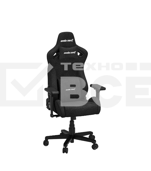 Кресло игровое Anda Seat Kaiser Frontier, цвет черный, размер M (90кг), материал ткань (модель AD12)