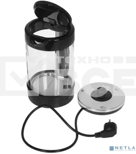Чайник электрический Bosch TWK70B03 1.7л. 2400Вт черный (корпус: стекло)