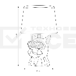 Светильник декоративный настольный Rexant МОБИ 