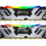 Оперативная память Kingston Fury Renegade, DDR5, 64GB (2x32 GB), 6400 MHz, CL32, DIMM, радиатор, RGB, серебристый/чёрный, фото8