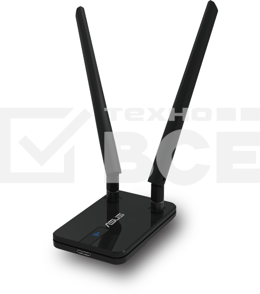 Адаптер ASUS USB-AC58, WI-FI 802.11ac, 400 + 867 Mbps USB 3.0 Adapter +2 внешняя антенна