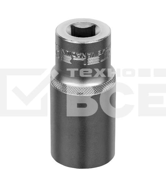 Головка торцевая удлиненная, 27 мм, 6-гранная, CrV, под квадрат 1/2