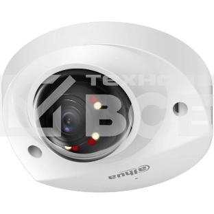 Уличная мини-купольная IP-видеокамера SmartDualLight DAHUA DH-IPC-HDBW2249FP-AS-IL-0280B 2Мп, 1/2.8” CMOS, объектив 2.8мм, видеоаналитика, микрофон, ИК 30м, LED 30м, IP67, IK10, металл