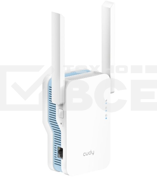 Повторитель беспроводного сигнала Cudy RE1200 AC1200 10/100BASE-TX/Wi-Fi белый