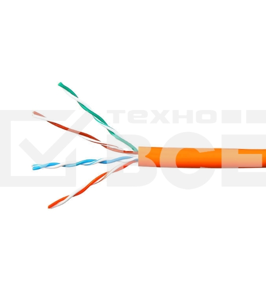 Кабель Cablexpert Россия UPC-5051E-LSZH-4-CU indoor, UTP-LSZH 4x2x0.51, медный, кат.5e, однож., 305м, box, оранжевый