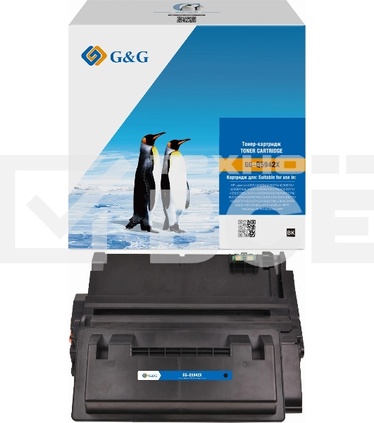 Картридж лазерный G&G GG-Q5942X черный (20 000 стр.) для HP LJ 4250/4250N/4250TN/4250DTN/4250DTNSL/4350/4350N/4350TN/4350DTN/4350DTNSL/4200/4200N/4200TN/4200DTN/4200DTNS/4200DTNSL/4300/4300N/4300TN/4300DTN/4300DTNS/4300DTNSL/4345 MFP/4345x MFP/4345xs MFP/