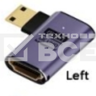Переходник mini HDMI на HDMI влево