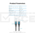 Кабель Vention USB 2.0 CM/CM 5А PD100W - 2м. черный, шт., фото 1