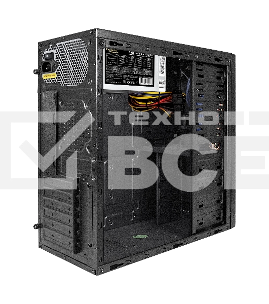 Компьютерный корпус Miditower ExeGate XP-330U-UNS350 (ATX, БП UNS350 с вент. 12см, 2*USB/2*USB 3.0, аудио, черный)