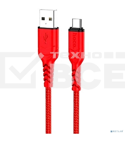 Кабель USB Micro/HOCO HC-44906 X59/1m/2.4A/Нейлон/Red