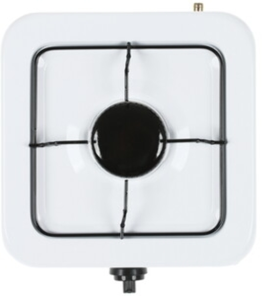 Плита настольная газовая Centek CT-1520 белый, 1.7 кВт, газ, конфорки - 1, эмаль, поворотные переключатели