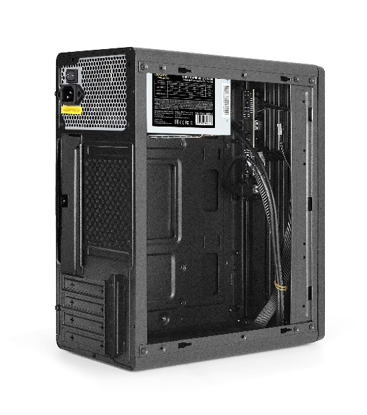 Корпус ExeGate BAA-503U2-UNS450, Mini-Tower, чёрный, 1 x 80/90 мм, БП 450 Вт