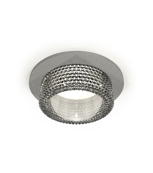 Комплект встраиваемого светильника Ambrella light XC6514040 SGR/CL серый песок/прозрачный MR16 GU5.3 (C6514, N6150)