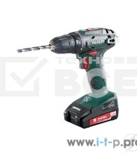 Дрель-шуруповерт Metabo BS 18602207560, Аккумуляторный, 18В, 2 АКБ, Кейс
