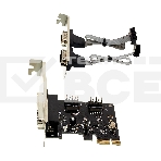 Контроллер Exegate EXE-303 PCI-E, 2*COM port + 1*LPT (OEM) EX281226RUS, фото 1