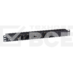 Блок розеток горизонтальный ExeGate ServerPro PDU-19H601 Al-6S-C14, 19
